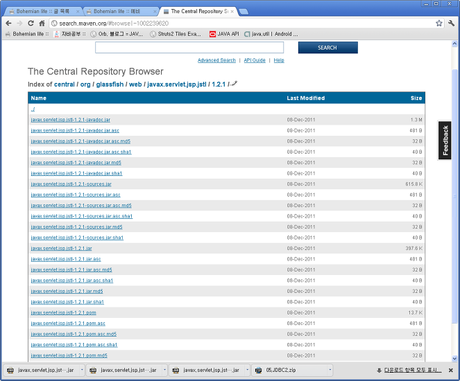 javax.servlet.jsp.jstl-1.2.1.jar 파일을 다운바당 자신의 ...